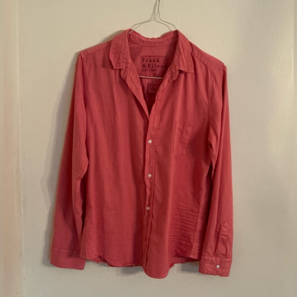 NWOT SZ XL Frank & Eileen BARRY in Famous Denim Cotton Shirt